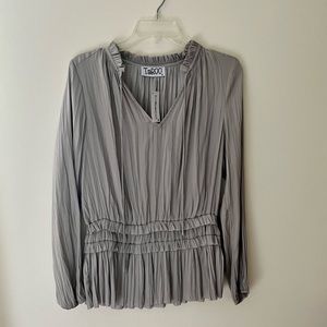Light grey silky blouse